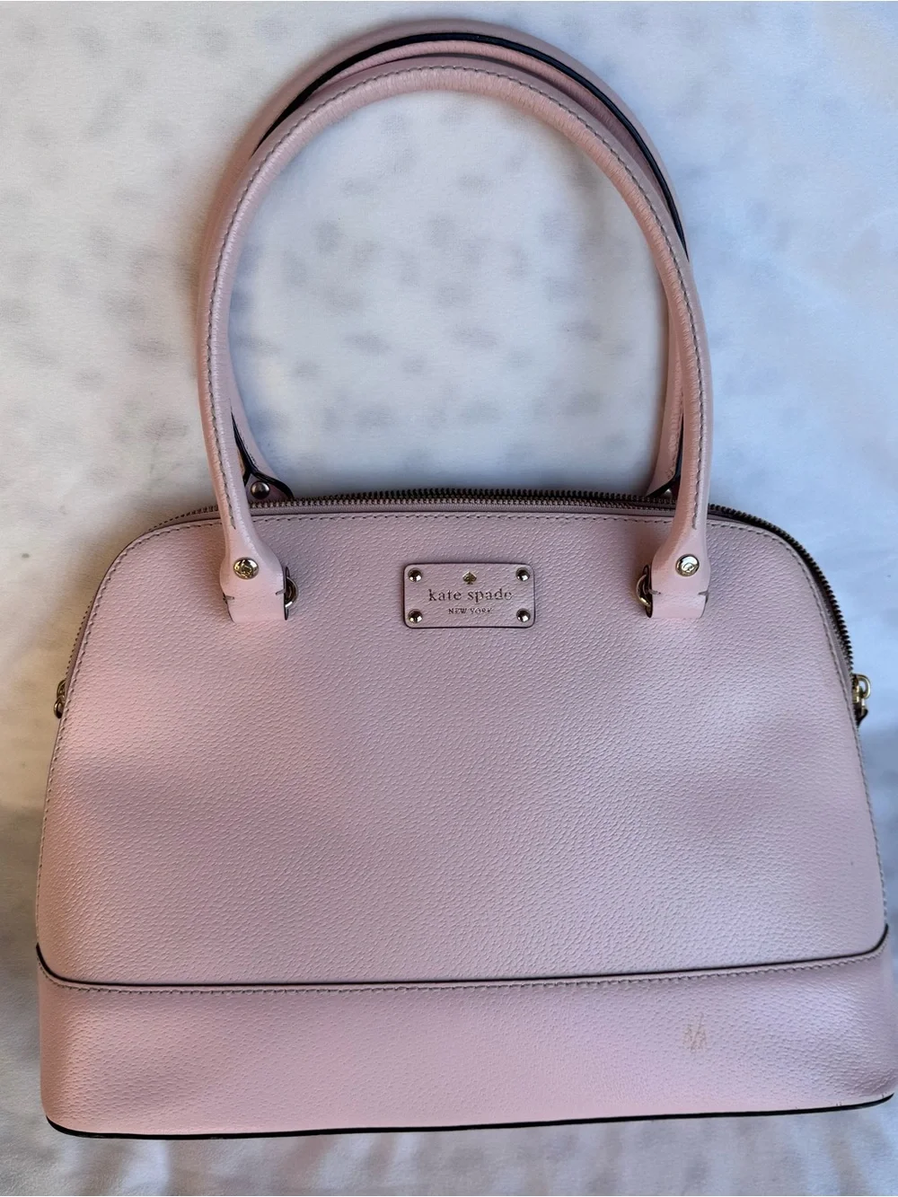 Kate Spade large Wellesley Rachelle  ballet slipper Pink Leather purse handbag